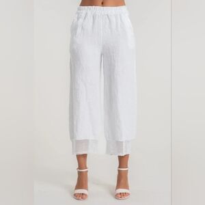 SIGRID OLSEN LINEN CAPRI PANT!